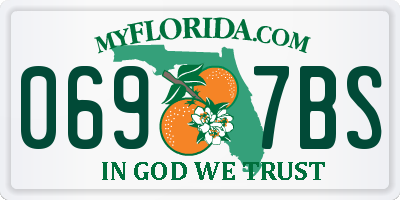 FL license plate 0697BS