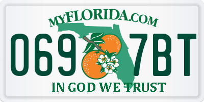 FL license plate 0697BT