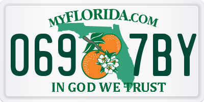 FL license plate 0697BY