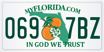 FL license plate 0697BZ