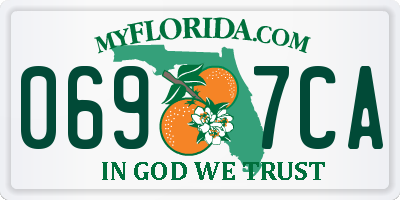 FL license plate 0697CA