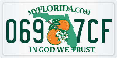 FL license plate 0697CF