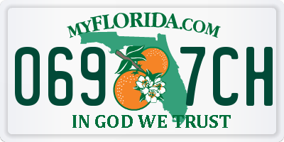 FL license plate 0697CH