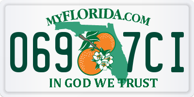 FL license plate 0697CI