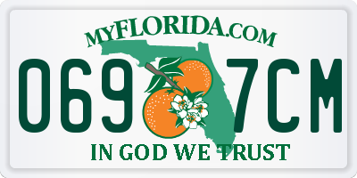 FL license plate 0697CM