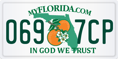 FL license plate 0697CP
