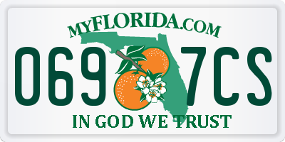 FL license plate 0697CS