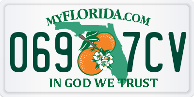 FL license plate 0697CV