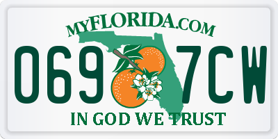 FL license plate 0697CW