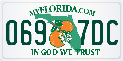 FL license plate 0697DC