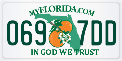 FL license plate 0697DD