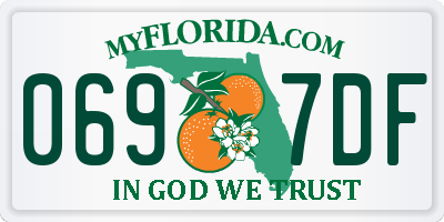 FL license plate 0697DF