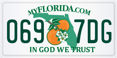 FL license plate 0697DG