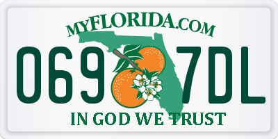 FL license plate 0697DL