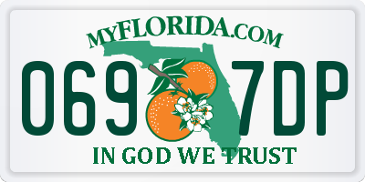 FL license plate 0697DP