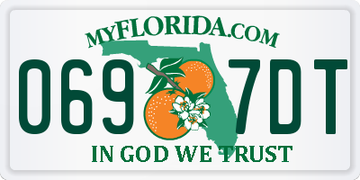 FL license plate 0697DT