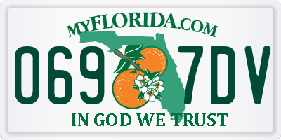 FL license plate 0697DV