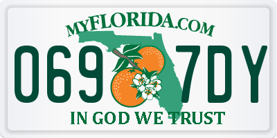 FL license plate 0697DY