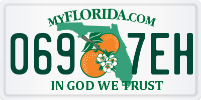 FL license plate 0697EH