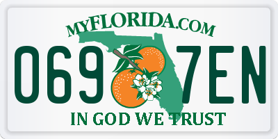 FL license plate 0697EN