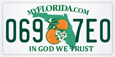 FL license plate 0697EO