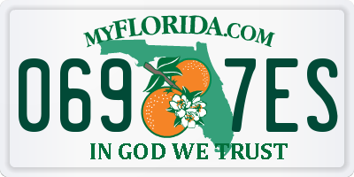 FL license plate 0697ES