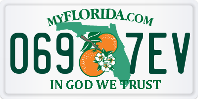 FL license plate 0697EV