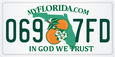 FL license plate 0697FD