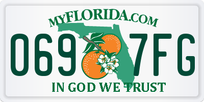 FL license plate 0697FG