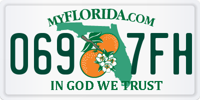 FL license plate 0697FH