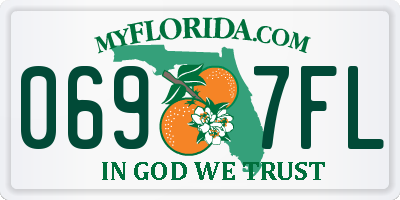 FL license plate 0697FL