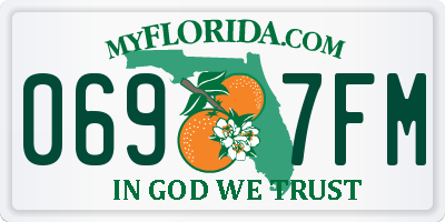 FL license plate 0697FM