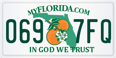 FL license plate 0697FQ