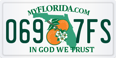 FL license plate 0697FS