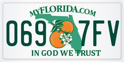 FL license plate 0697FV