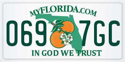 FL license plate 0697GC