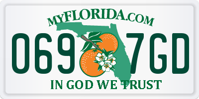 FL license plate 0697GD