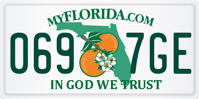 FL license plate 0697GE