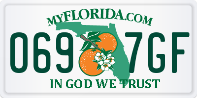 FL license plate 0697GF