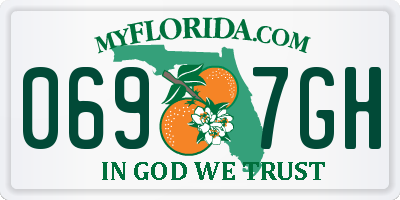 FL license plate 0697GH
