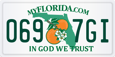FL license plate 0697GI