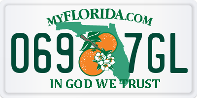 FL license plate 0697GL