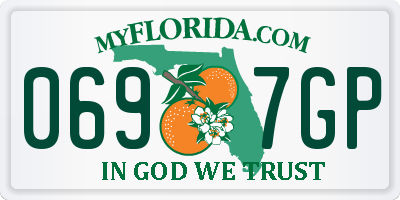 FL license plate 0697GP