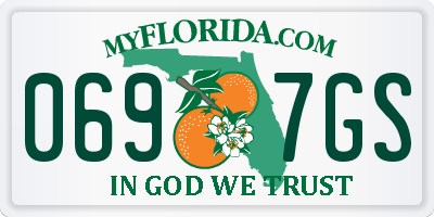 FL license plate 0697GS