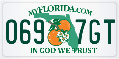 FL license plate 0697GT
