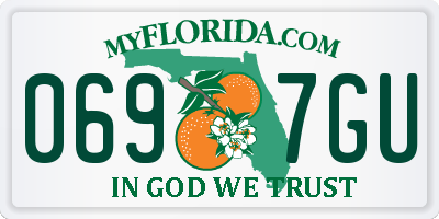 FL license plate 0697GU
