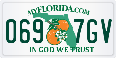 FL license plate 0697GV