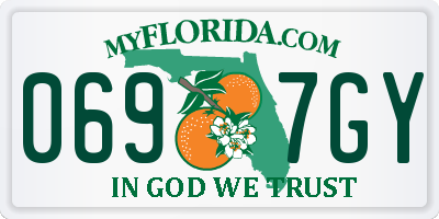 FL license plate 0697GY