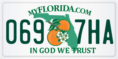 FL license plate 0697HA