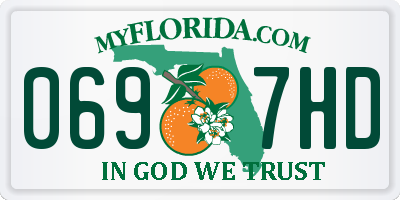 FL license plate 0697HD